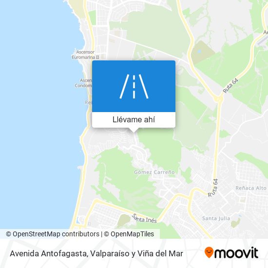 Mapa de Avenida Antofagasta