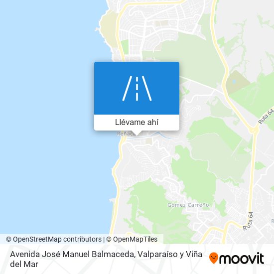 Mapa de Avenida José Manuel Balmaceda