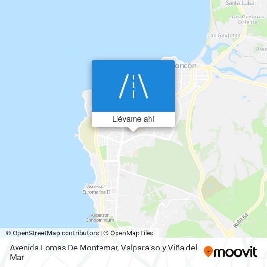 Mapa de Avenida Lomas De Montemar