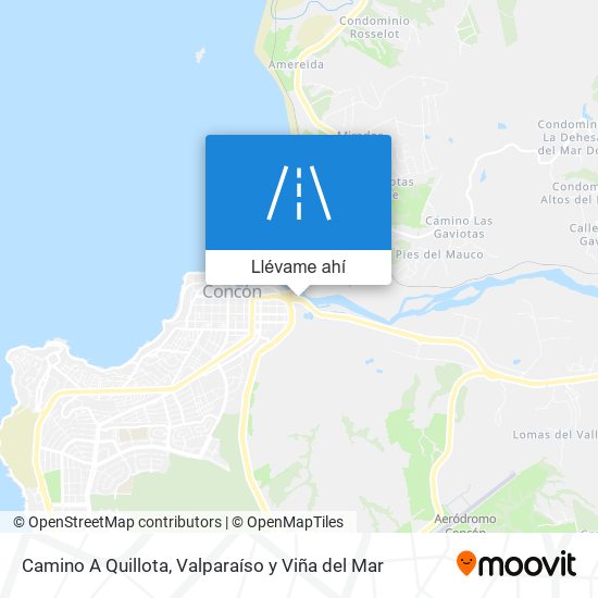 Mapa de Camino A Quillota