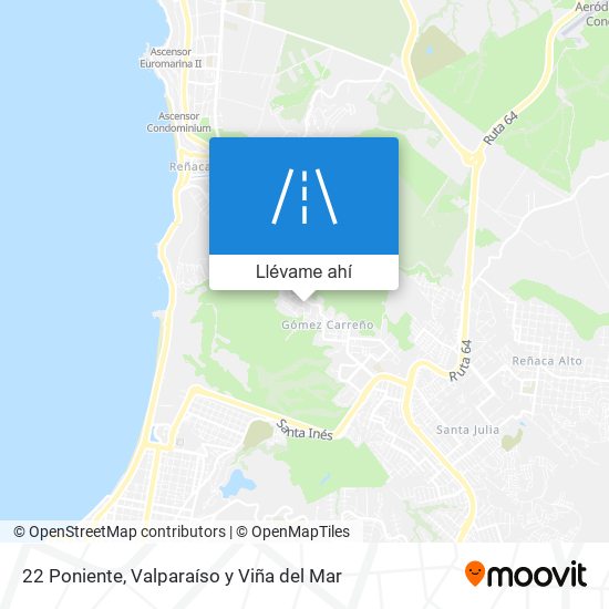 Mapa de 22 Poniente