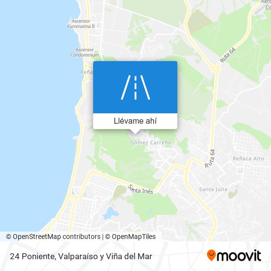 Mapa de 24 Poniente