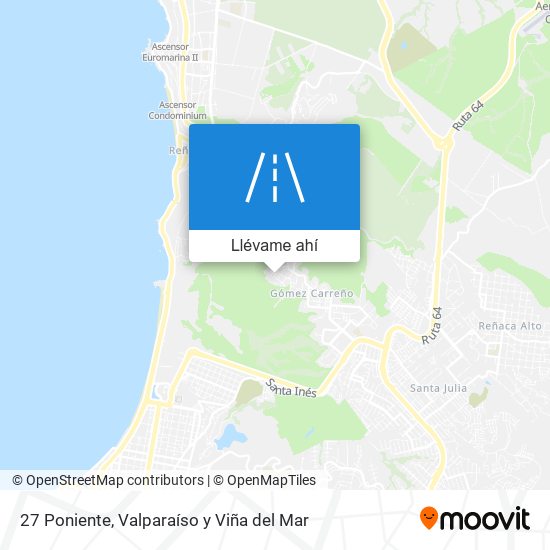 Mapa de 27 Poniente