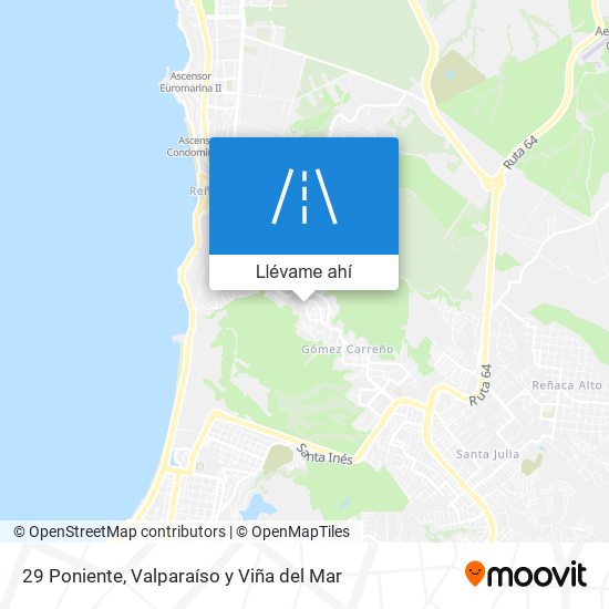 Mapa de 29 Poniente