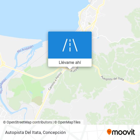 Mapa de Autopista Del Itata