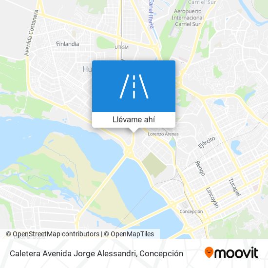 Mapa de Caletera Avenida Jorge Alessandri