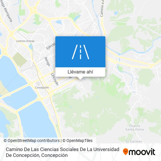 Mapa de Camino De Las Ciencias Sociales De La Universidad De Concepción