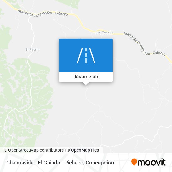 Mapa de Chaimávida - El Guindo - Pichaco