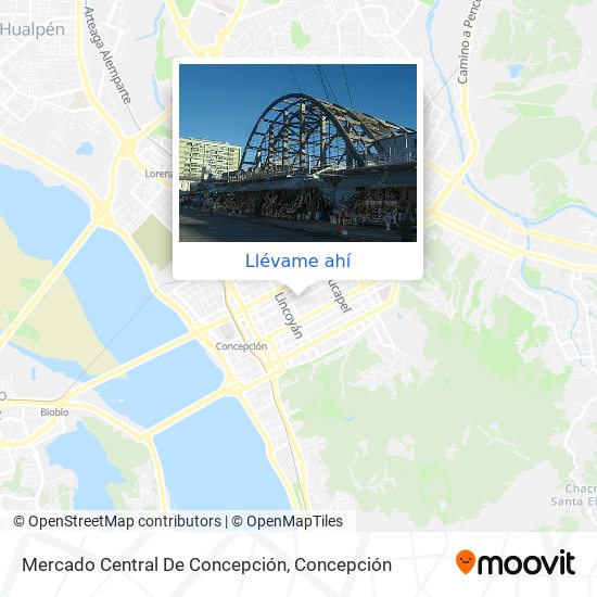 Mapa de Mercado Central De Concepción