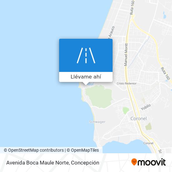 Mapa de Avenida Boca Maule Norte