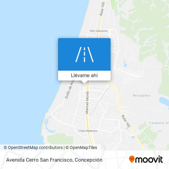 Mapa de Avenida Cerro San Francisco