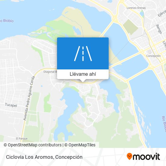 Mapa de Ciclovía Los Aromos