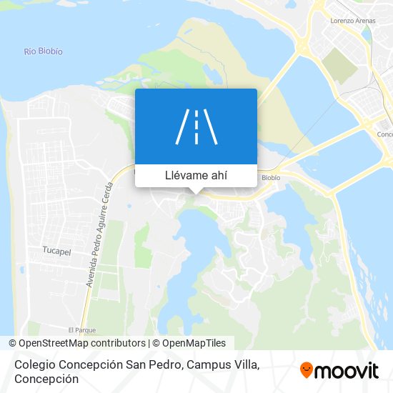 Mapa de Colegio Concepción San Pedro, Campus Villa