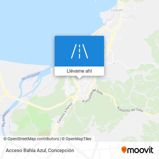Mapa de Acceso Bahía Azul