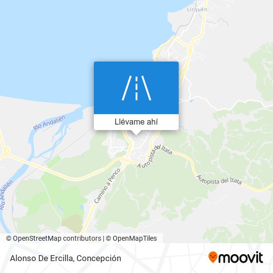Mapa de Alonso De Ercilla