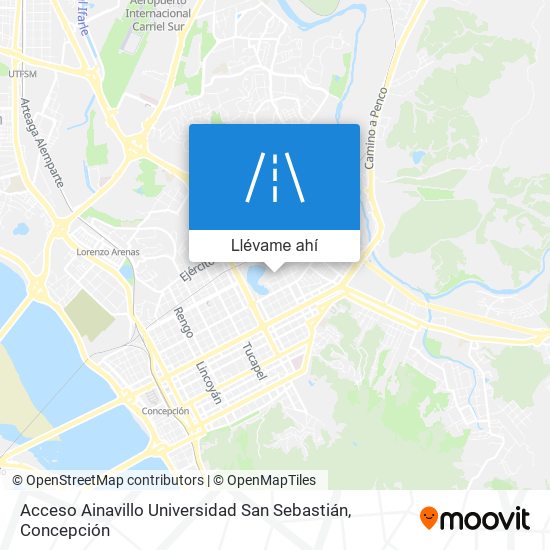 Mapa de Acceso Ainavillo Universidad San Sebastián