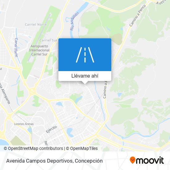 Mapa de Avenida Campos Deportivos