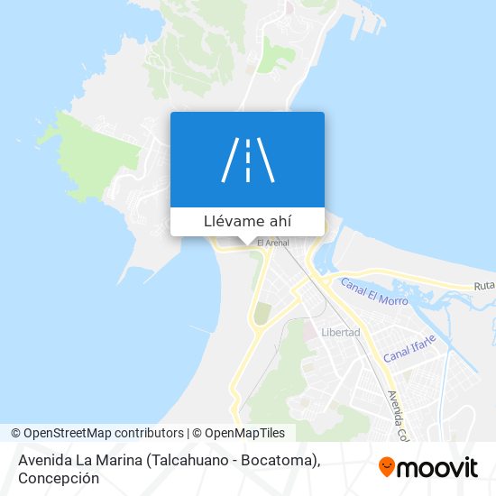Mapa de Avenida La Marina (Talcahuano - Bocatoma)