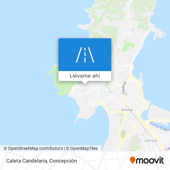 Mapa de Caleta Candelaria