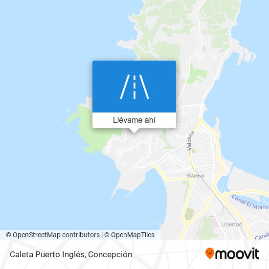 Mapa de Caleta Puerto Inglés