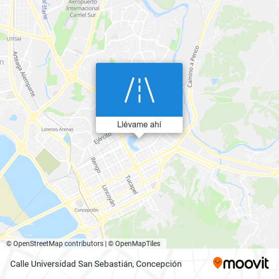 Mapa de Calle Universidad San Sebastián