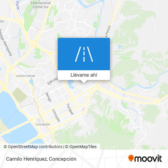 Mapa de Camilo Henríquez