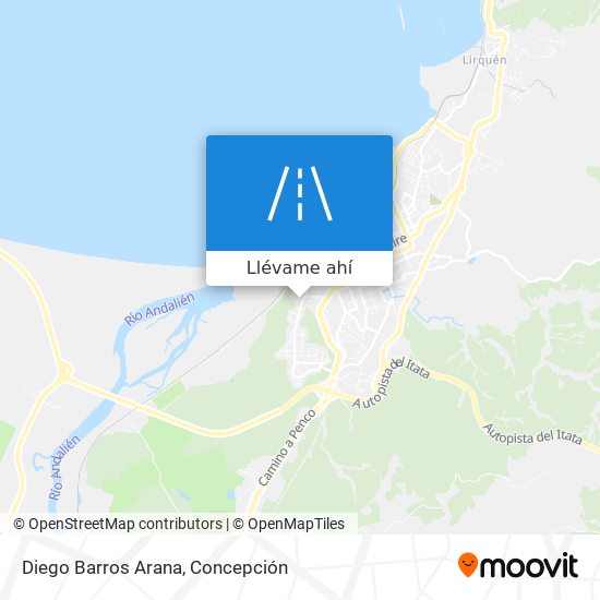 Mapa de Diego Barros Arana