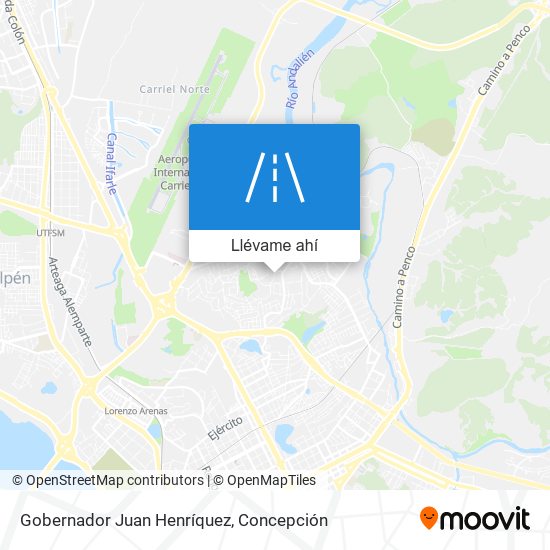 Mapa de Gobernador Juan Henríquez