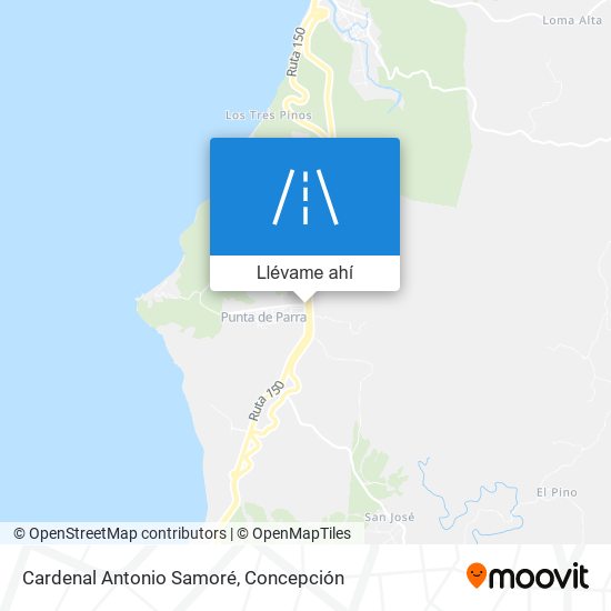 Mapa de Cardenal Antonio Samoré