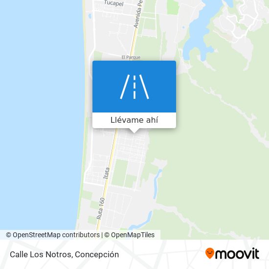 Mapa de Calle Los Notros