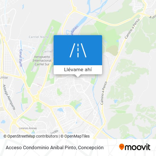 Mapa de Acceso Condominio Anibal Pinto