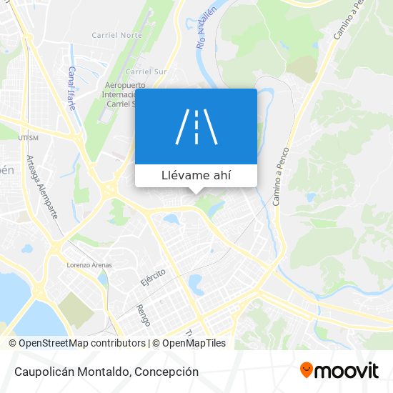 Mapa de Caupolicán Montaldo