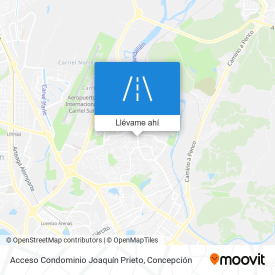 Mapa de Acceso Condominio Joaquín Prieto
