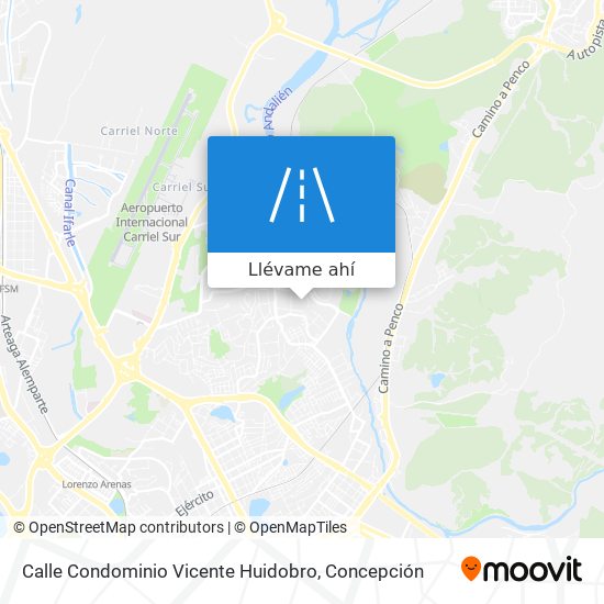 Mapa de Calle Condominio Vicente Huidobro