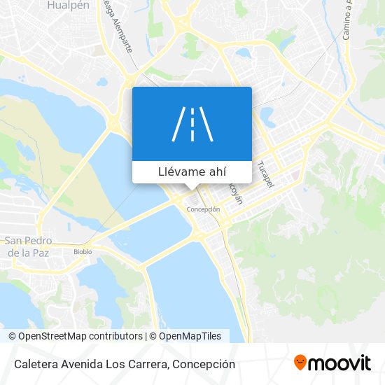 Mapa de Caletera Avenida Los Carrera