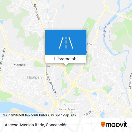 Mapa de Acceso Avenida Ifarle