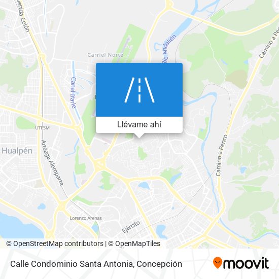 Mapa de Calle Condominio Santa Antonia