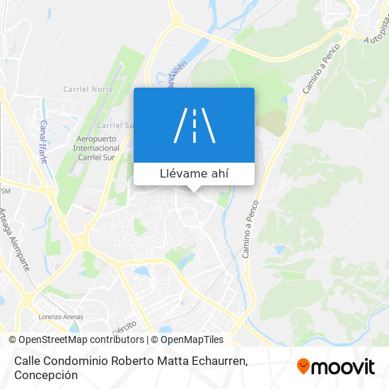 Mapa de Calle Condominio Roberto Matta Echaurren
