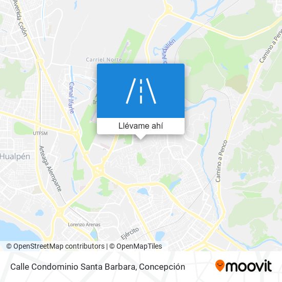 Mapa de Calle Condominio Santa Barbara