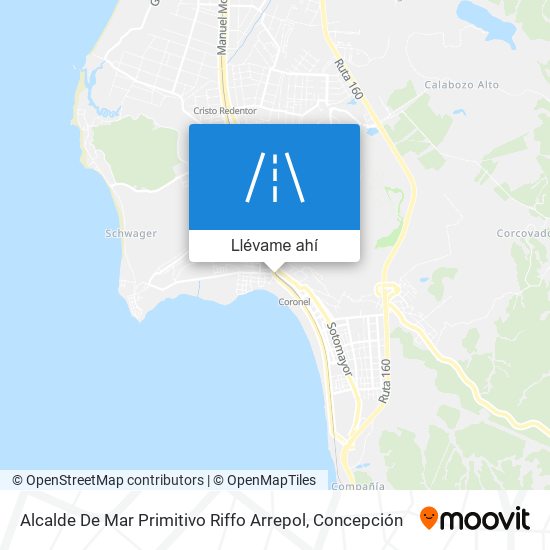 Mapa de Alcalde De Mar Primitivo Riffo Arrepol