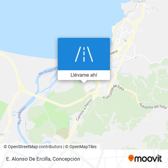 Mapa de E. Alonso De Ercilla