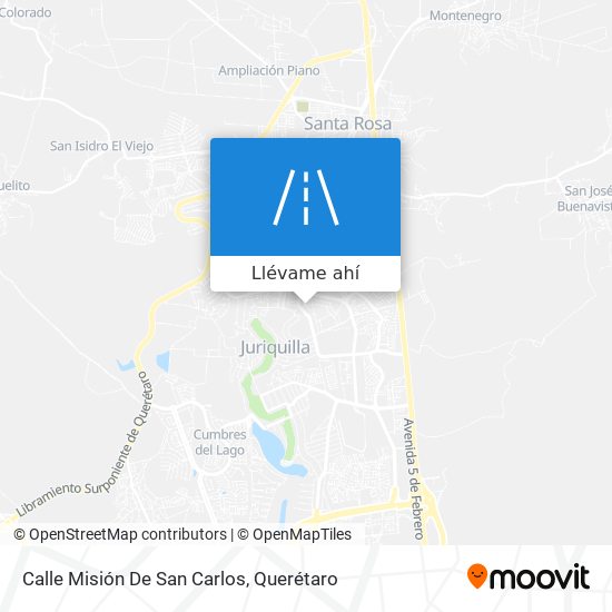 Mapa de Calle Misión De San Carlos