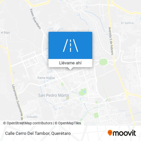 Mapa de Calle Cerro Del Tambor