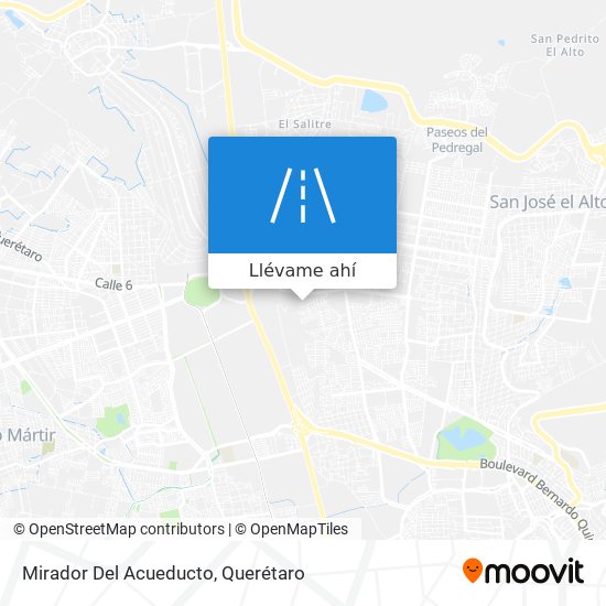 Cómo llegar a Mirador Del Acueducto en Santiago De Querétaro en Autobús?