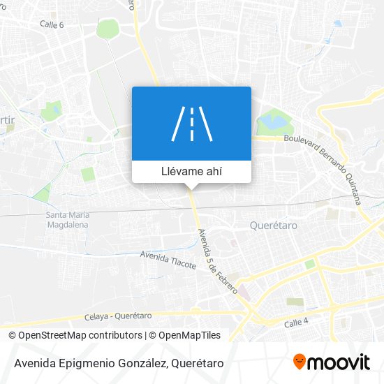 Mapa de Avenida Epigmenio González