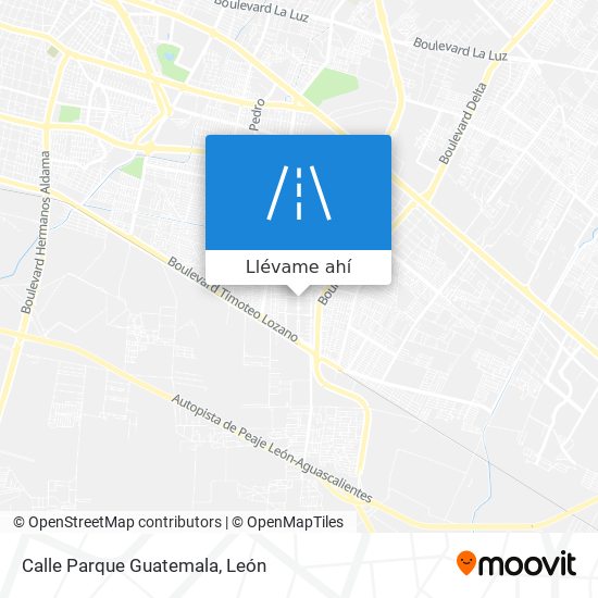 Mapa de Calle Parque Guatemala