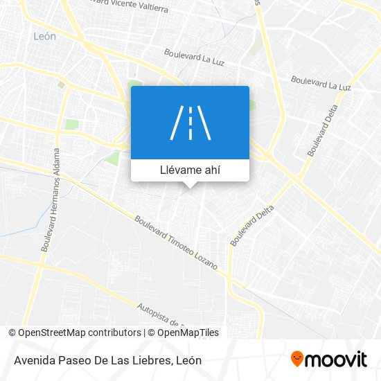 Mapa de Avenida Paseo De Las Liebres