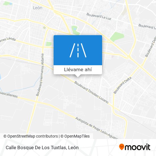 Mapa de Calle Bosque De Los Tuxtlas