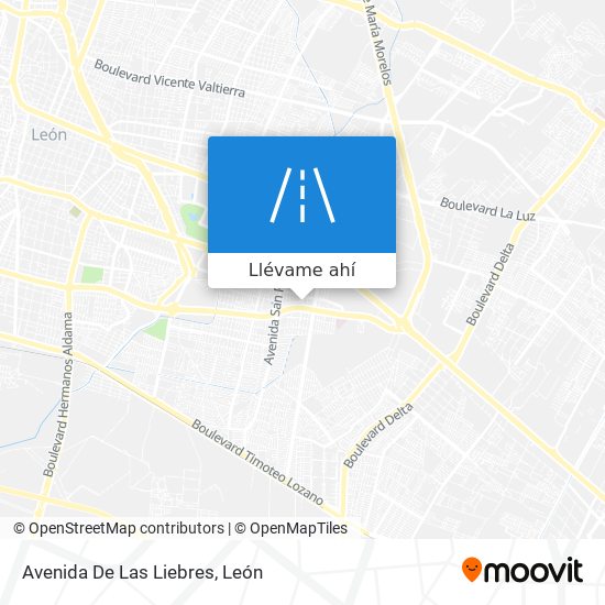 Mapa de Avenida De Las Liebres