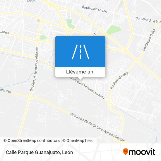 Mapa de Calle Parque Guanajuato